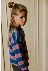 Yuki Stripes knitted Sweater Cotton Candy