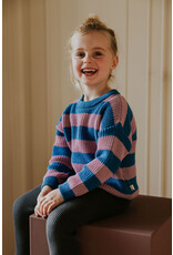 Yuki Stripes knitted Sweater Cotton Candy