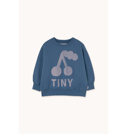 Tinycottons Cherry Graphic Sweatshirt Light Navy