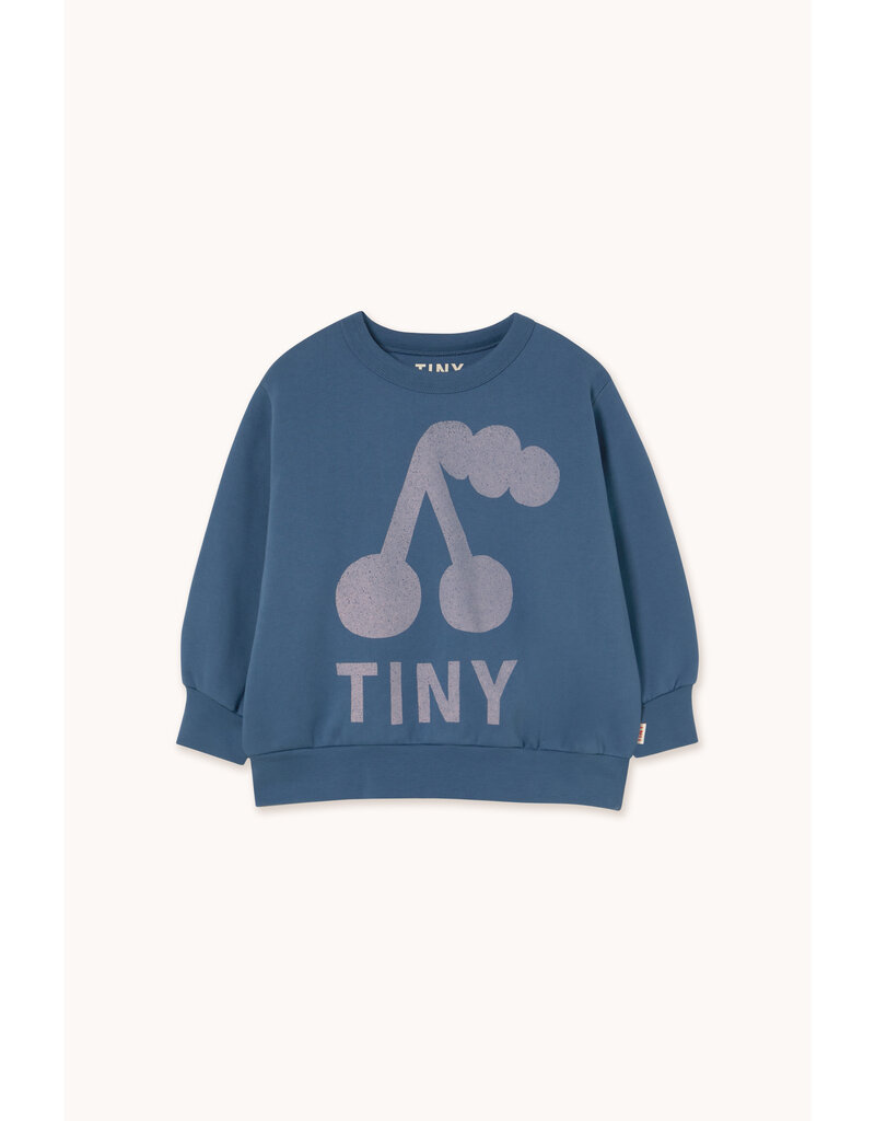 Tinycottons Cherry Graphic Sweatshirt Light Navy