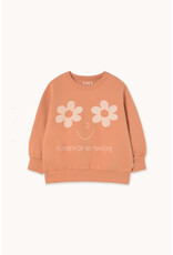 Tinycottons Flowers Eyes Graphic Sweatshirt Light Rust