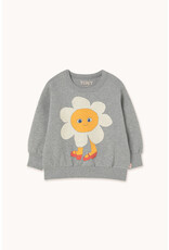 Tinycottons Flower Graphic Sweatshirt Medium Grey Heather