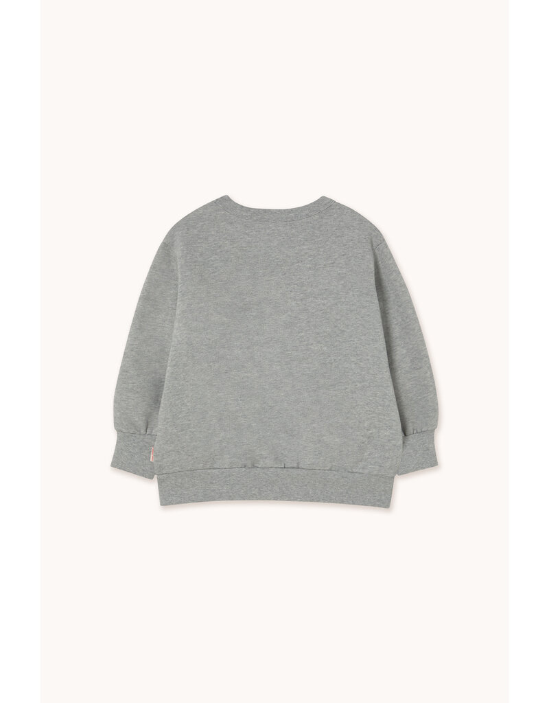 Tinycottons Flower Graphic Sweatshirt Medium Grey Heather
