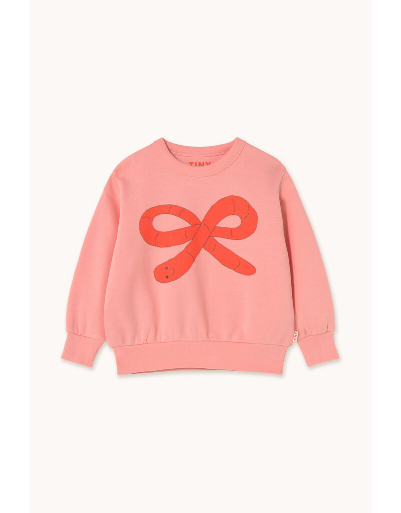Tinycottons Worm Graphic Sweatshirt Pink