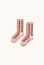Tinycottons Apples Medium Socks Wild Rose