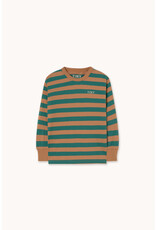 Tinycottons Stripes Sleeve Knit Tee Dark Green