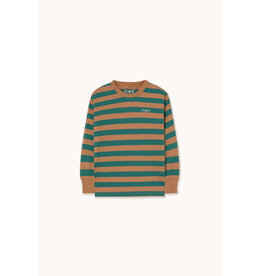 Tinycottons Stripes Sleeve Knit Tee Dark Green