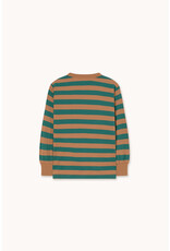 Tinycottons Stripes Sleeve Knit Tee Dark Green
