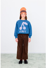 Tinycottons Cherry Graphic Sweatshirt Light Navy