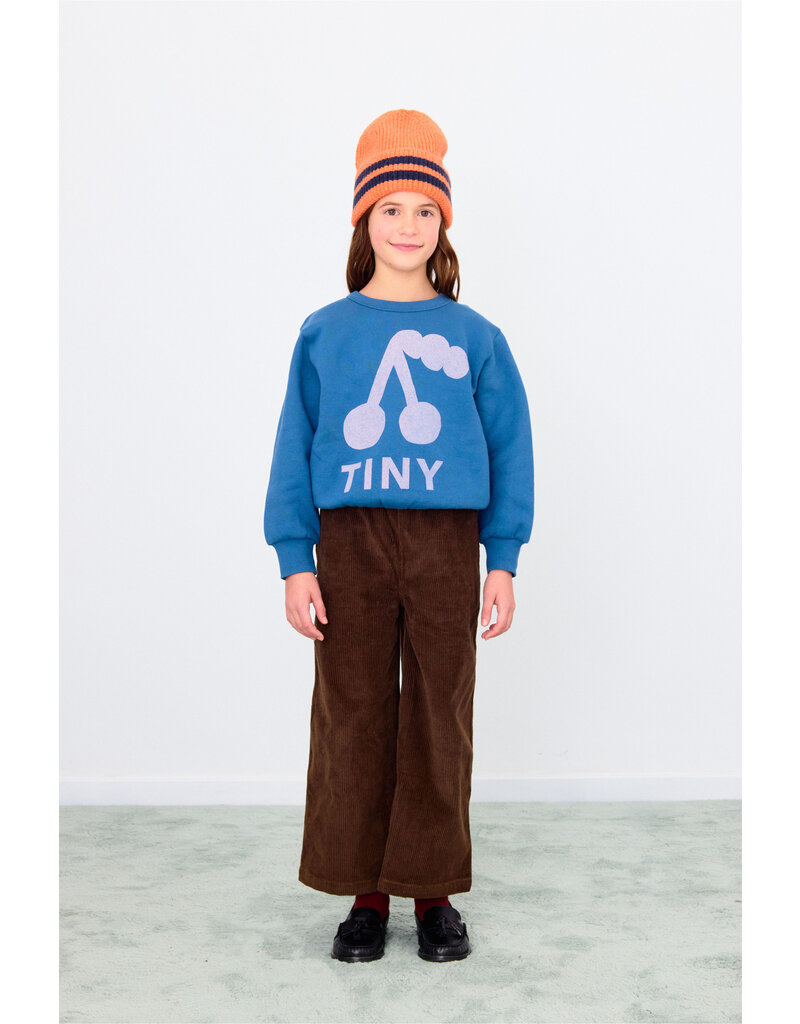 Tinycottons Cherry Graphic Sweatshirt Light Navy