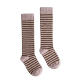 Gray Label Long Ribbed Socks Berry - Woody