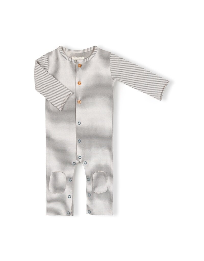 Nixnut Butt Onesie Storm Stripe