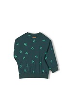 Nixnut Stamp Sweater Moss