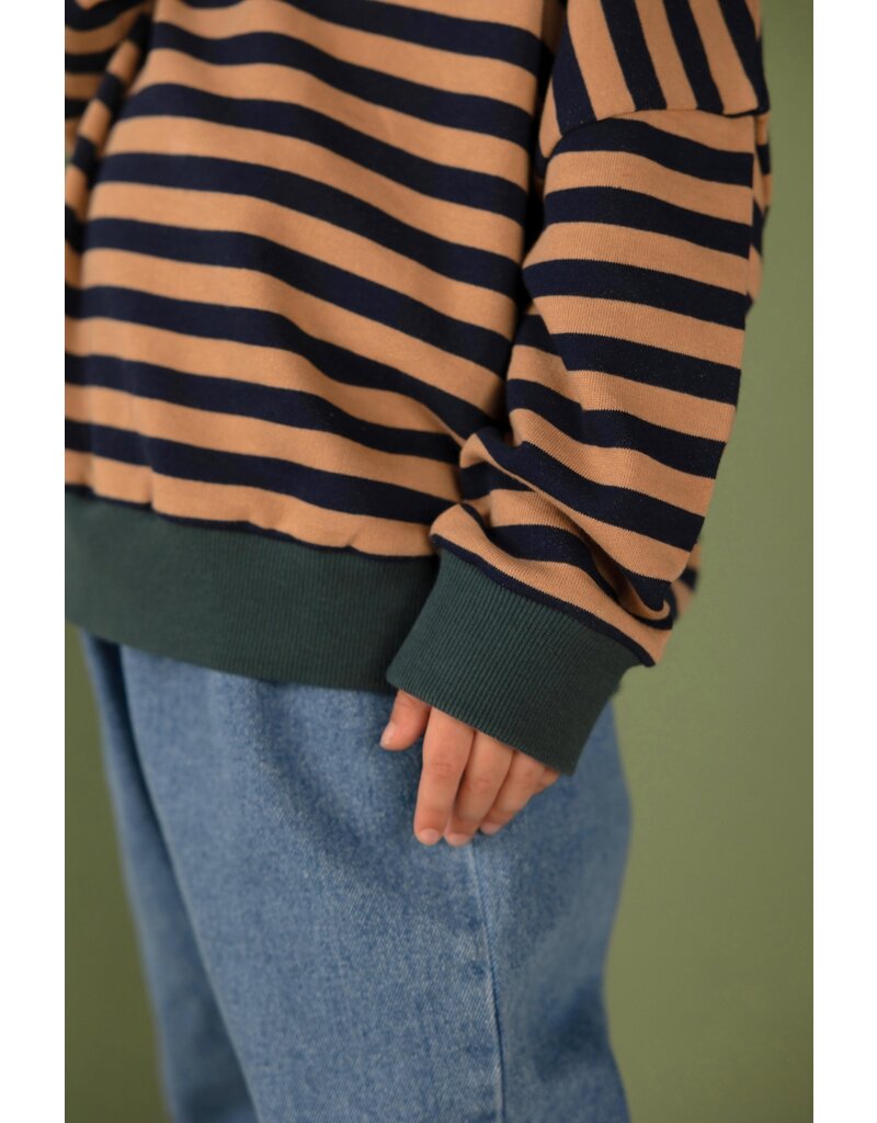 Nixnut Rel Sweater Navy Stripe