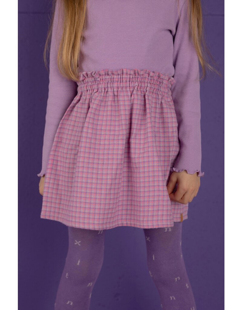 Nixnut Tos Skirt Lila Checkered