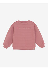 Daily Seven Oversized Sweater Backprint Coral Clay