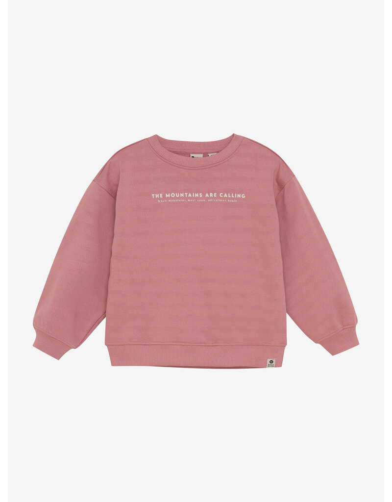 Daily Seven Oversized Sweater Backprint Coral Clay
