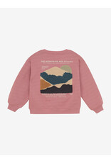 Daily Seven Oversized Sweater Backprint Coral Clay