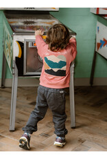 Daily Seven Oversized Sweater Backprint Coral Clay