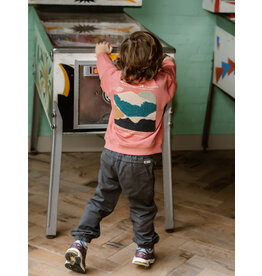 Daily Seven Oversized Sweater Backprint Coral Clay