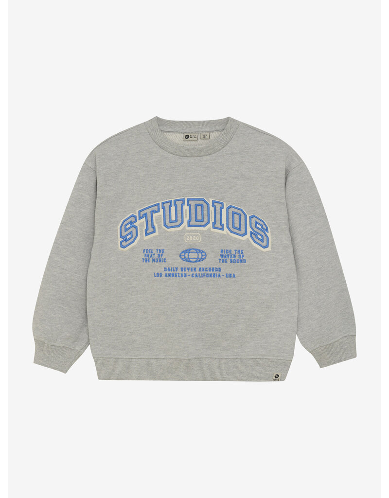 Daily Seven Oversized Sweater Artwork Grey