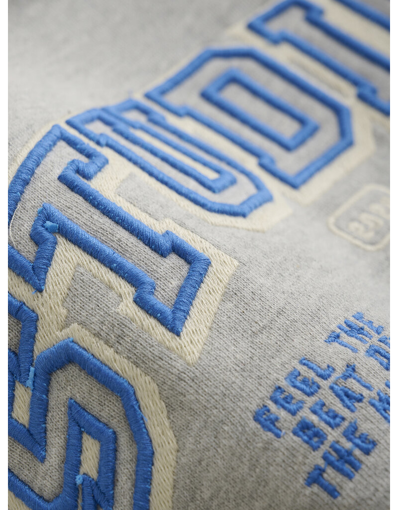 Daily Seven Oversized Sweater Artwork Grey