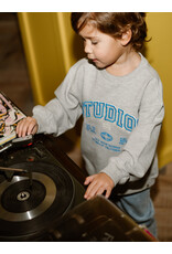 Daily Seven Oversized Sweater Artwork Grey