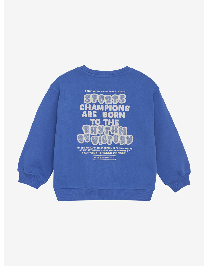 Daily Seven Oversized Sweater Textprint