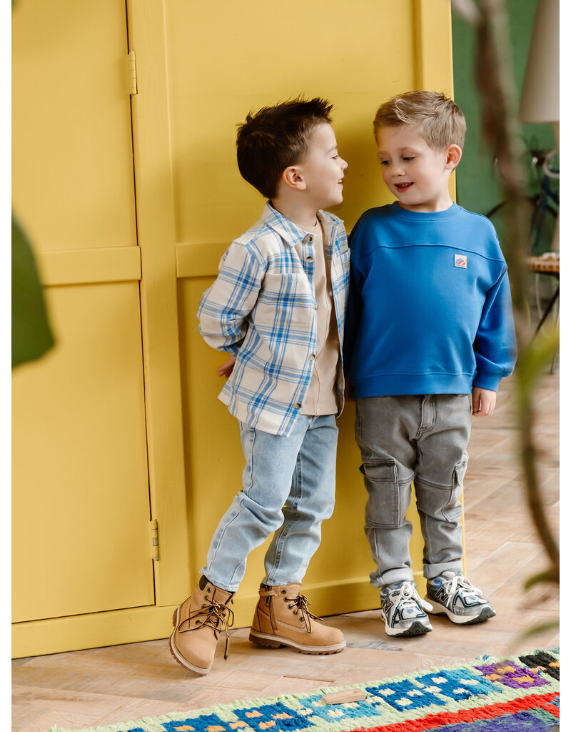 Daily Seven Oversized Sweater Textprint