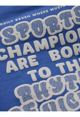 Daily Seven Oversized Sweater Textprint