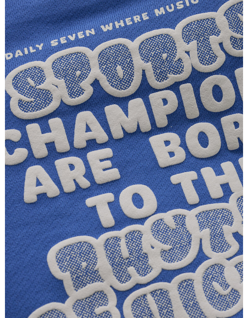 Daily Seven Oversized Sweater Textprint