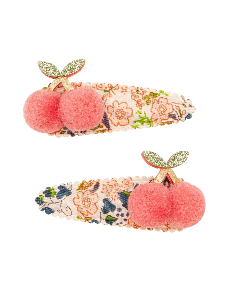 Mimi & Lula Pom pom cherry clips