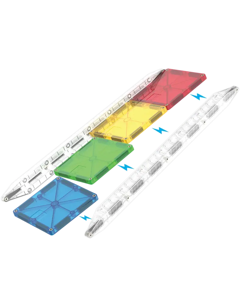 MAGNA-TILES Rail Racers 33-Piece Set