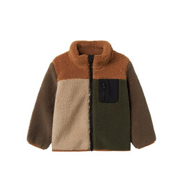 name it Monico Teddy Jacket Toasted Coconut