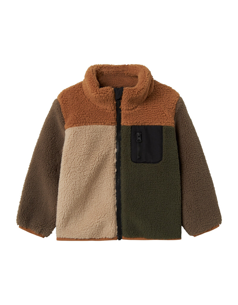 name it Monico Teddy Jacket Toasted Coconut