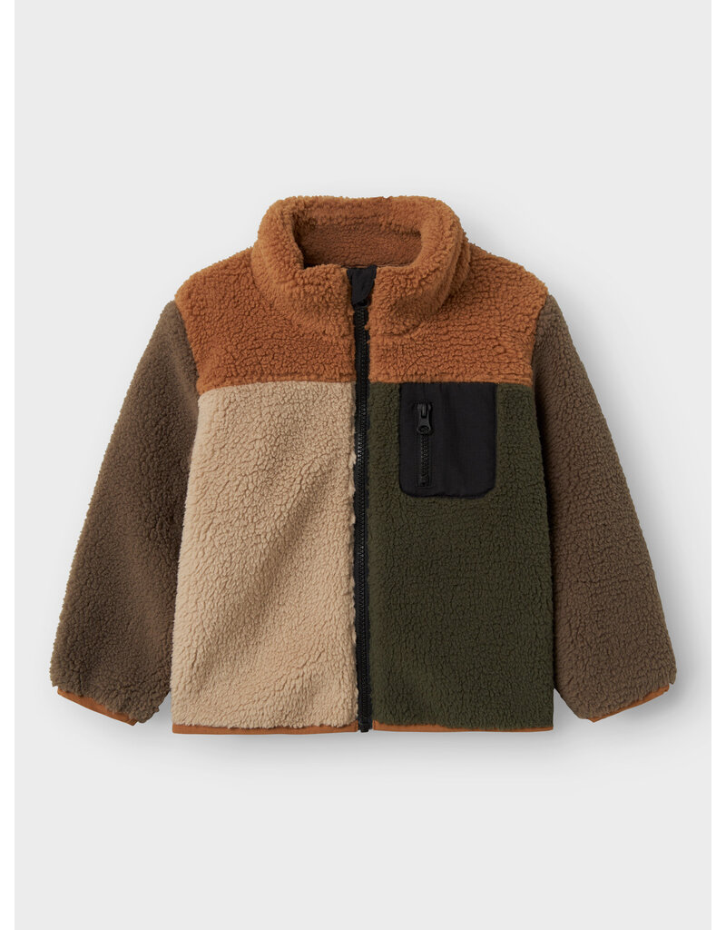 name it Monico Teddy Jacket Toasted Coconut