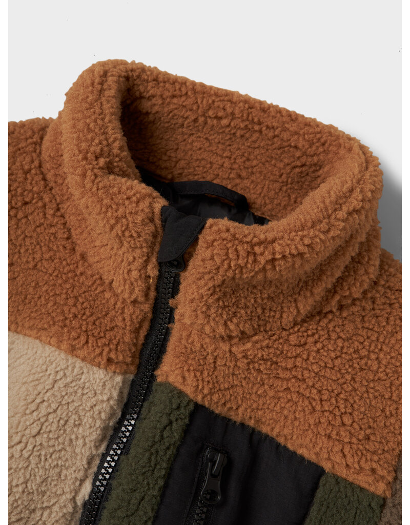name it Monico Teddy Jacket Toasted Coconut