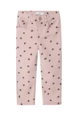 name it Rose Straight aop Pants Burnished Lilac Heart