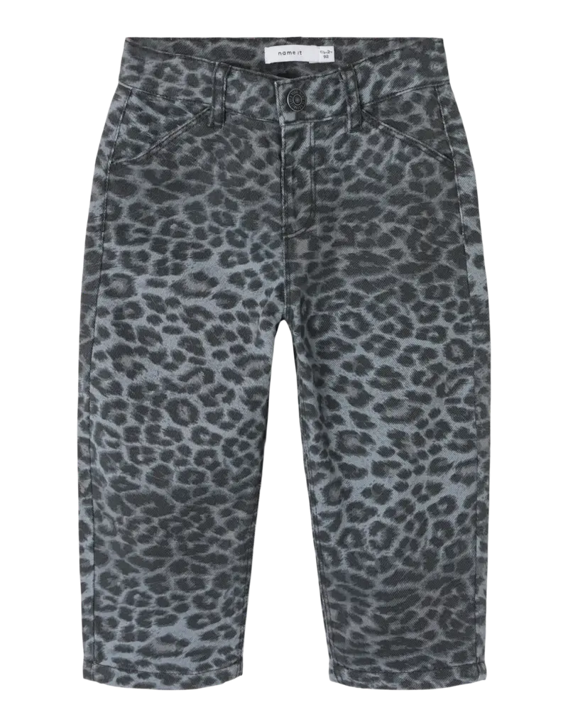 name it Bella Mom Pants Mini Night Owl Grey Leopard