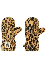 Mini Rodini Leopard fleece mittens