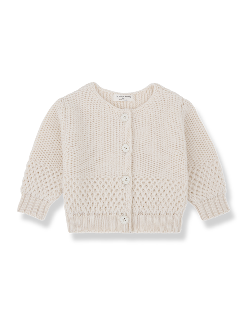 1+ in the family Malene Cardigan Ecru