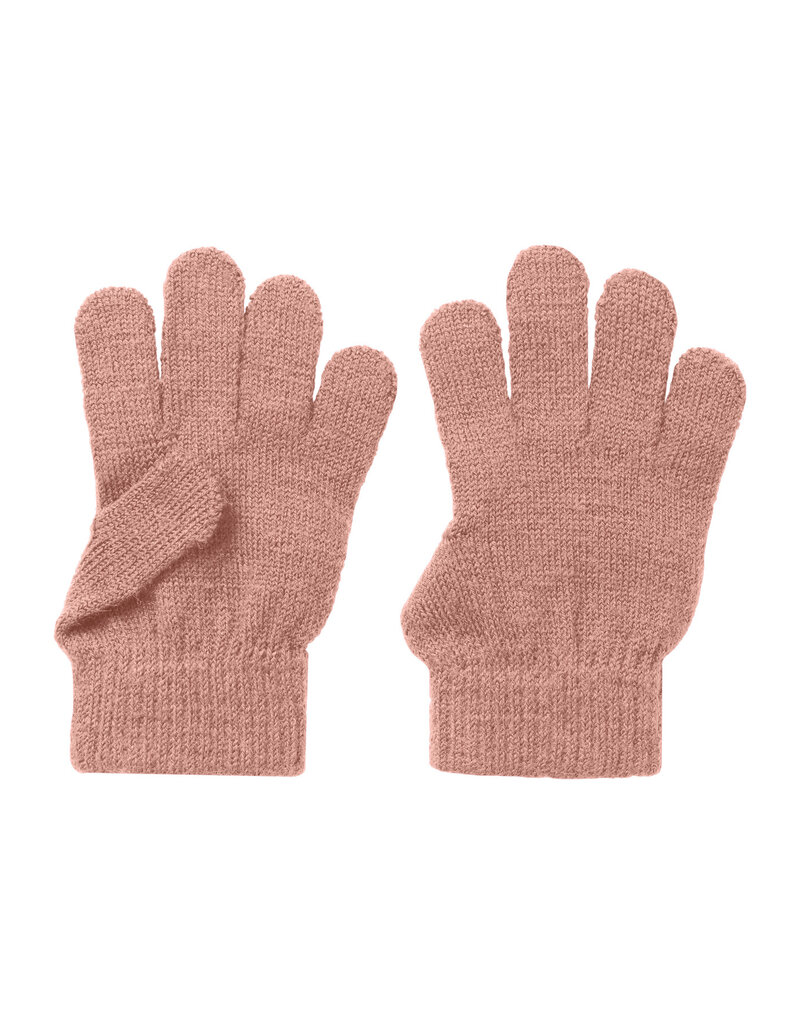 Lil' Atelier Nanson Knit Gloves Misty Rose