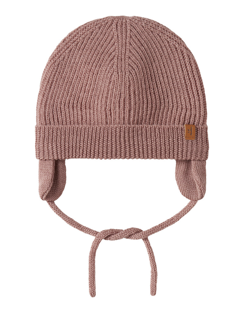 Lil' Atelier Nanson Knit Hat Baby Misty Rose