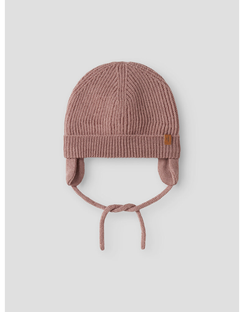 Lil' Atelier Nanson Knit Hat Baby Misty Rose