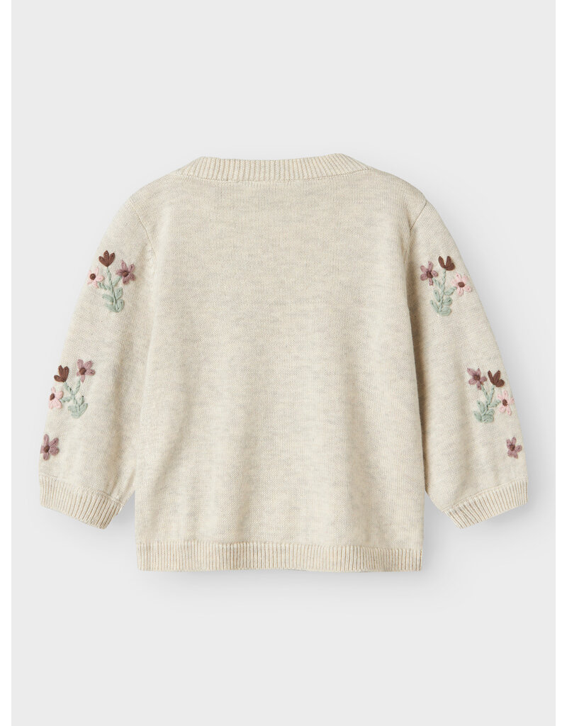 name it Nussy Knit Cardigan Peyote Melange