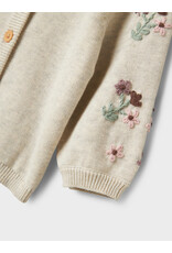 name it Nussy Knit Cardigan Peyote Melange
