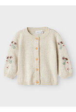 name it Nussy Knit Cardigan Peyote Melange