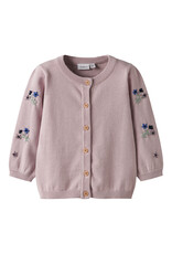 name it Nussy Knit Cardigan Burnished Lilac