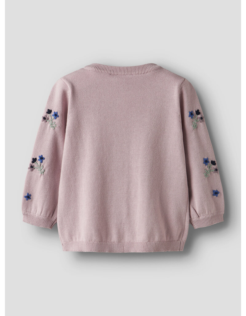 name it Nussy Knit Cardigan Burnished Lilac