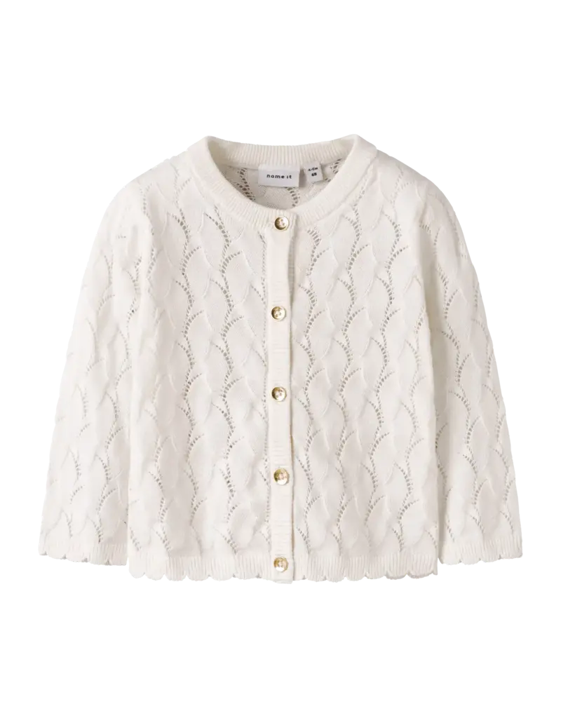 name it Najsa Knit Cardigan Cloud Dancer